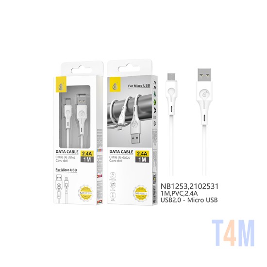 ONEPLUS FAN DATA CABLE NB1253 NE FOR MICRO USB 2.4A 1M BLACK